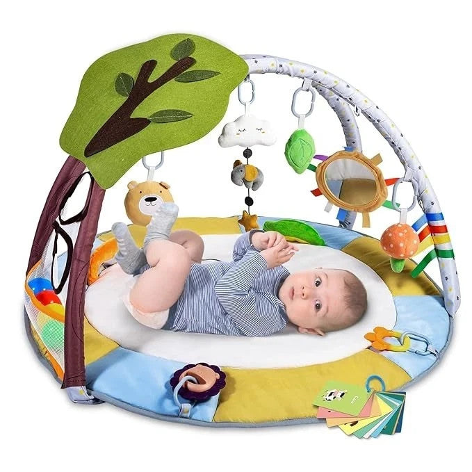 BRAND NEW Baby Play Gym Mat & Overhead Toys Forest Paradise Theme