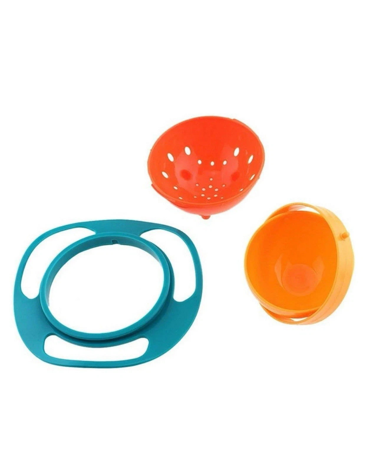NEW Kids Magic Gyro Bowl 360 Degree Rotate Spill-Proof Bowls & Lids FREE SHIP