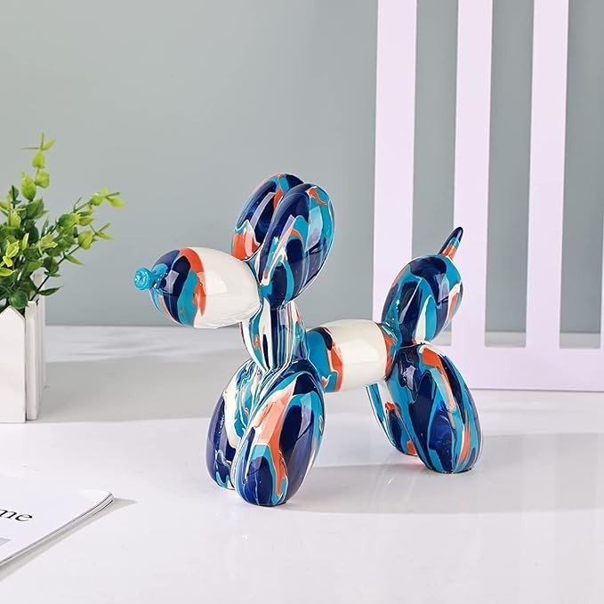 Balloon Dog Animal Art Sculpture, Abstract Balloon Sculpture, Graffiti Balloon