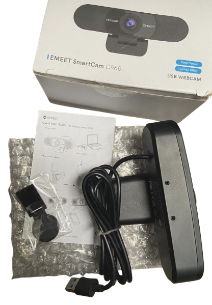 EMEET SmartCam C960 FHD 1080P Webcam w/Dual Mic., High Quality, Work from Home
