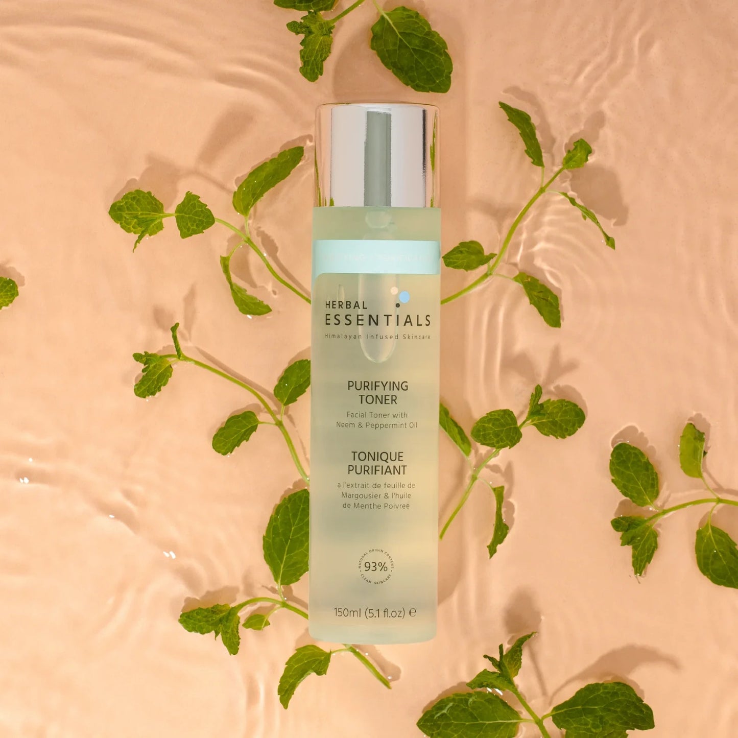 Herbal Essentials Purifying Toner with Neem & Peppermint Oil, 1 PK , 5.1 floz