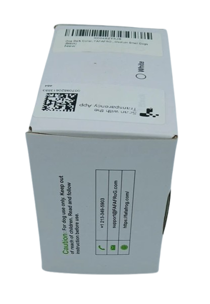 FAFAFROG Dog Bark Collar, Rechargeable Smart Collar, Barking Training S/M BLACK