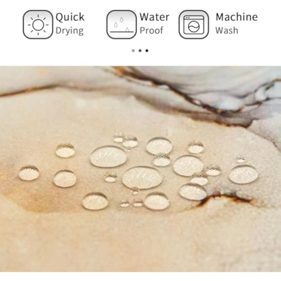 Abstract Blue Marble Shower Curtain, 72x72 with hooks