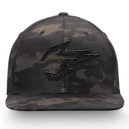 New Hangzhou Spark Fanatics Overwatch League Camo Flat Brim Snapback Hat - Black