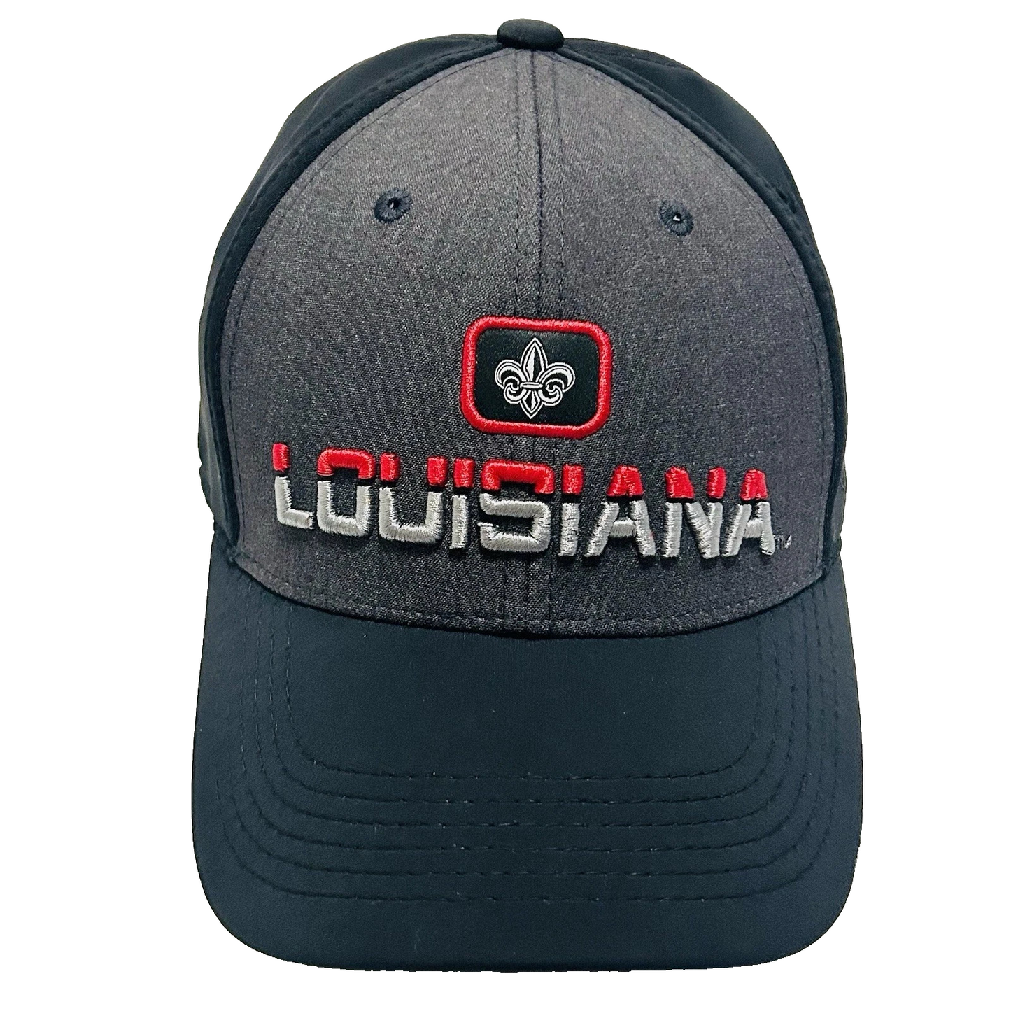Top of the World Louisiana Lafayette Ragin' Cajuns One Fit Stretch Hat Black