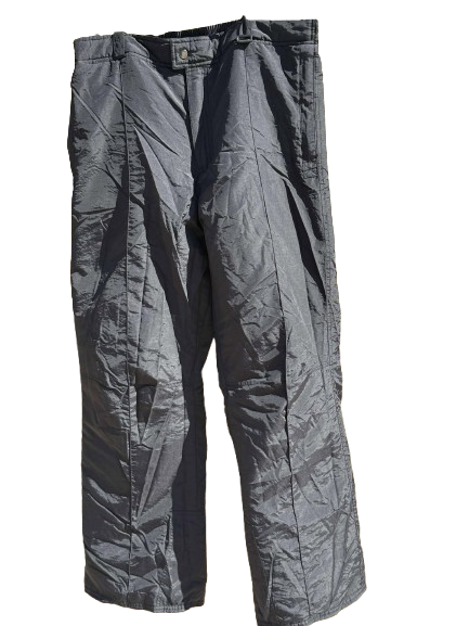 New Slalom Men’s Med Black Insulated Snow Pants –Adjustable Waist, Ski & Winter