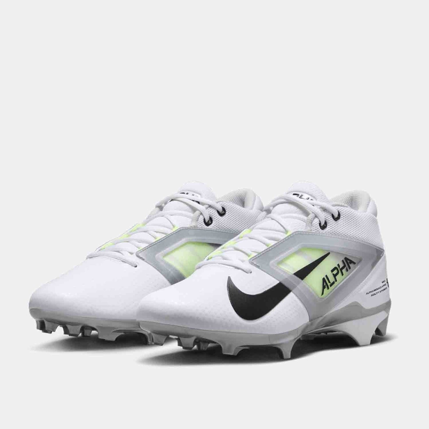 Nike Alpha Menace 4 Pro Men's 9 Football Cleats White/Photon Dust FD7037-100