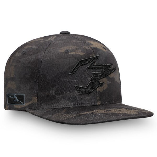 New Hangzhou Spark Fanatics Overwatch League Camo Flat Brim Snapback Hat - Black