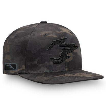 New Hangzhou Spark Fanatics Overwatch League Camo Flat Brim Snapback Hat - Black