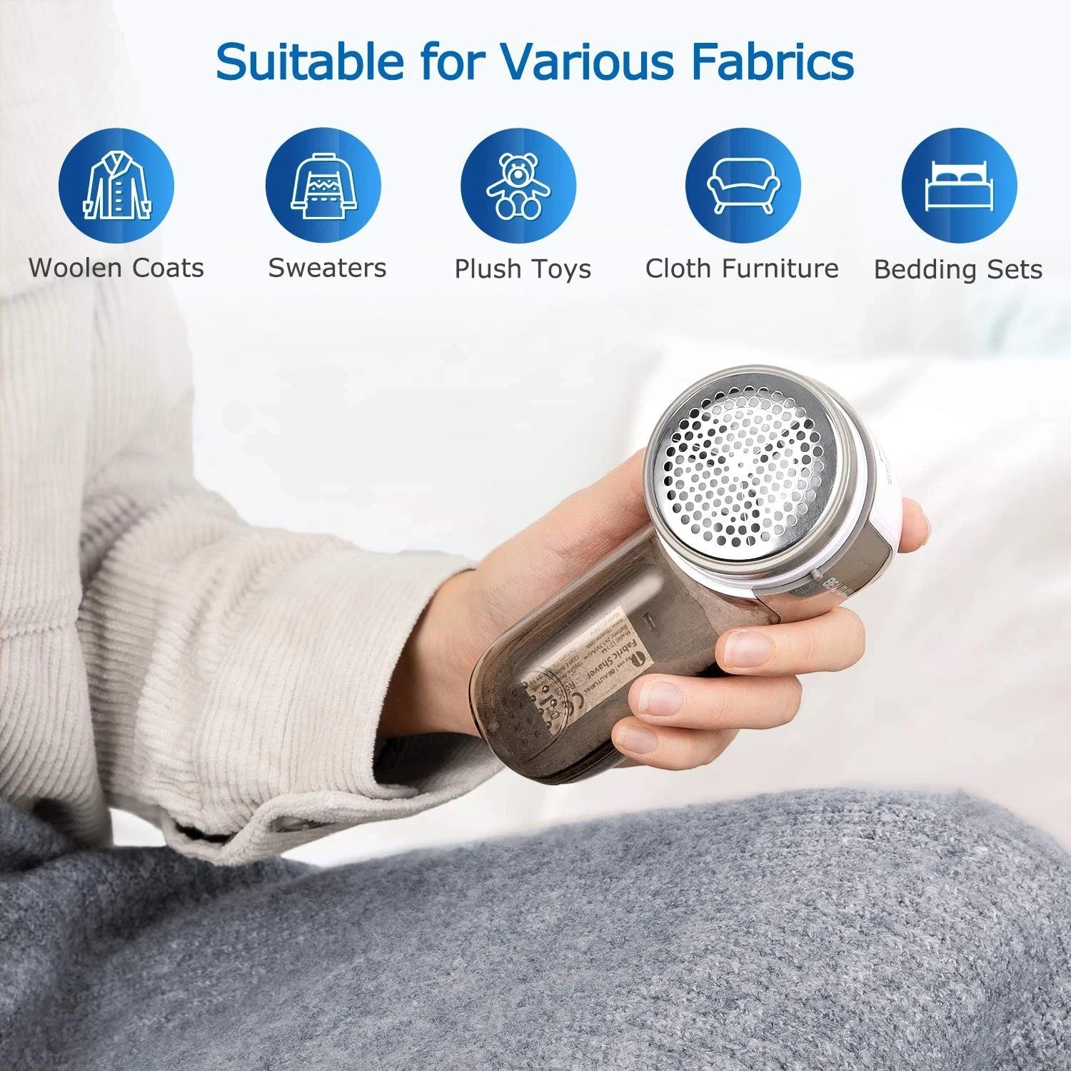 BEAUTURAL Fabric Shaver, Remove Lint and bobbles, cordless, rechargeable