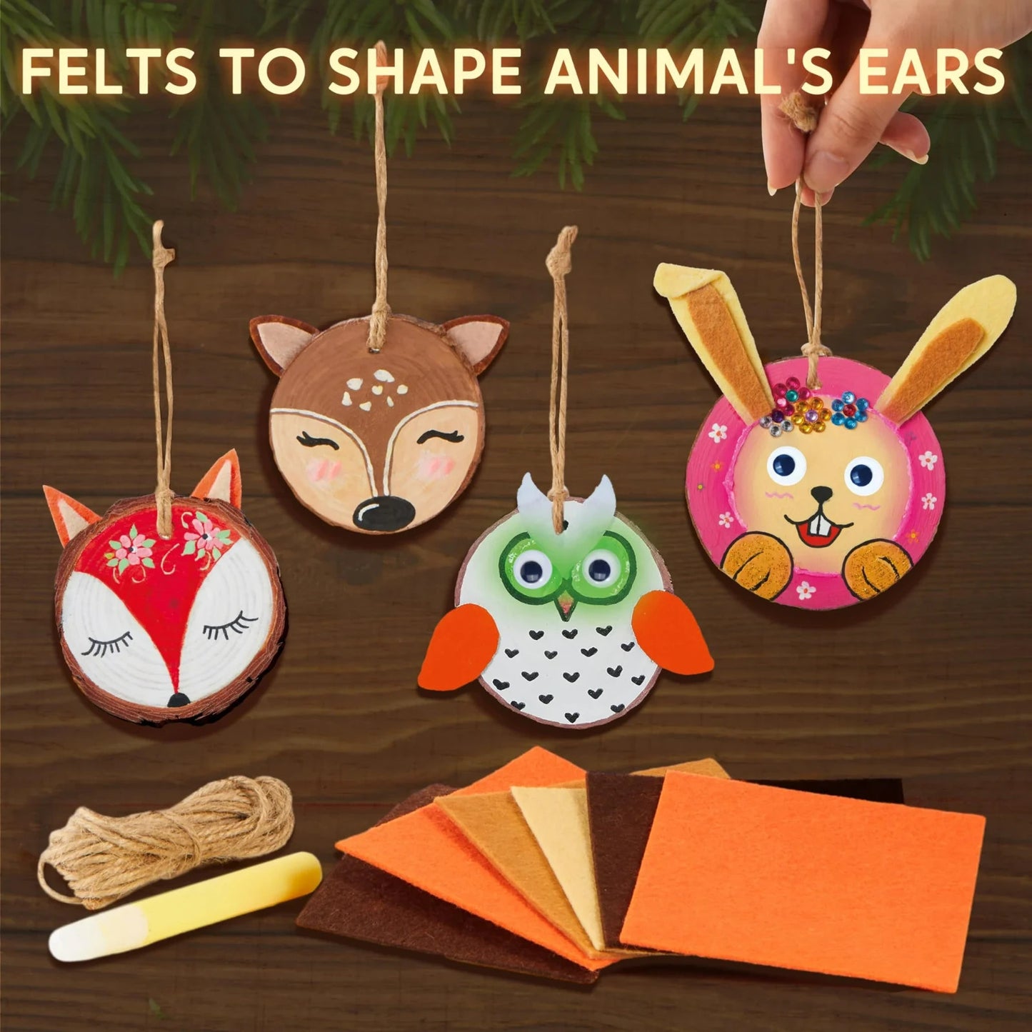 Glow In The Dark Wood Painting for Kids (Craft and Activity Set)