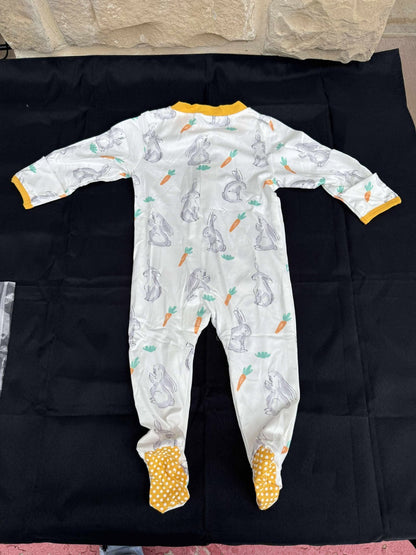 Baby Girls Easter Infant Footies Romper