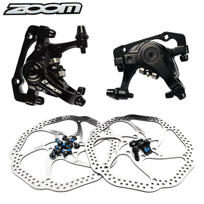 BUCKLOS Mountain Bike Mechanical Disc Brake Caliper with Adapter and 160mm
