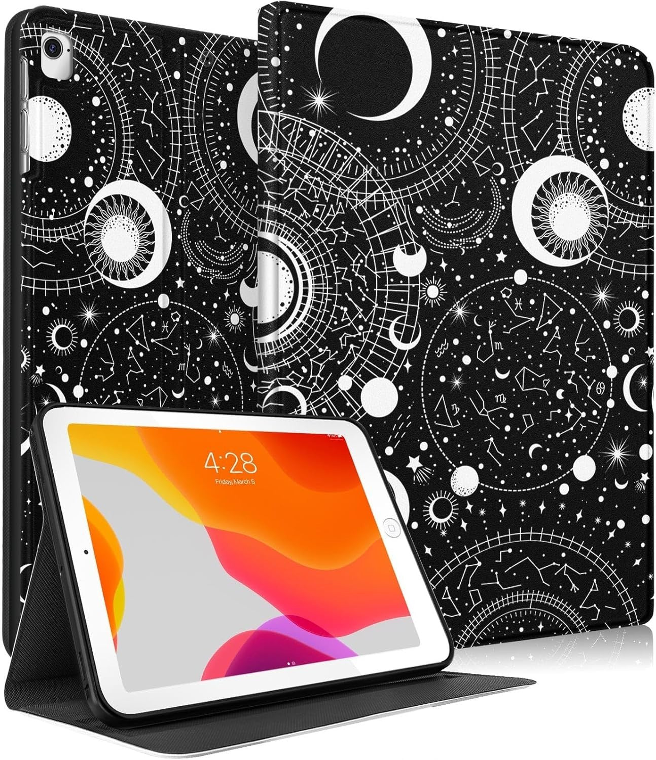 Cute Sun & Moon Case For iPad Mini 1, 2, 3, 4, 5,  ( 7.9 inches)