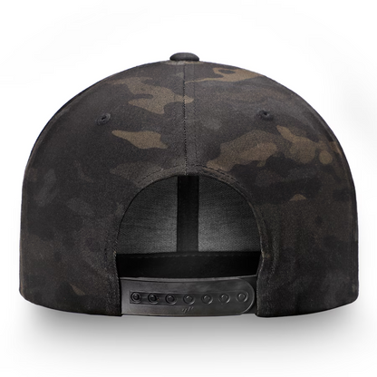 Los Angeles Valiant Fanatics Overwatch League Camo Flat Brim Snapback Hat - Blac