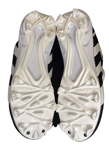 Rawlings Youth Rookie Mid Baseball Cleats 179261 Black White Youth Size 4