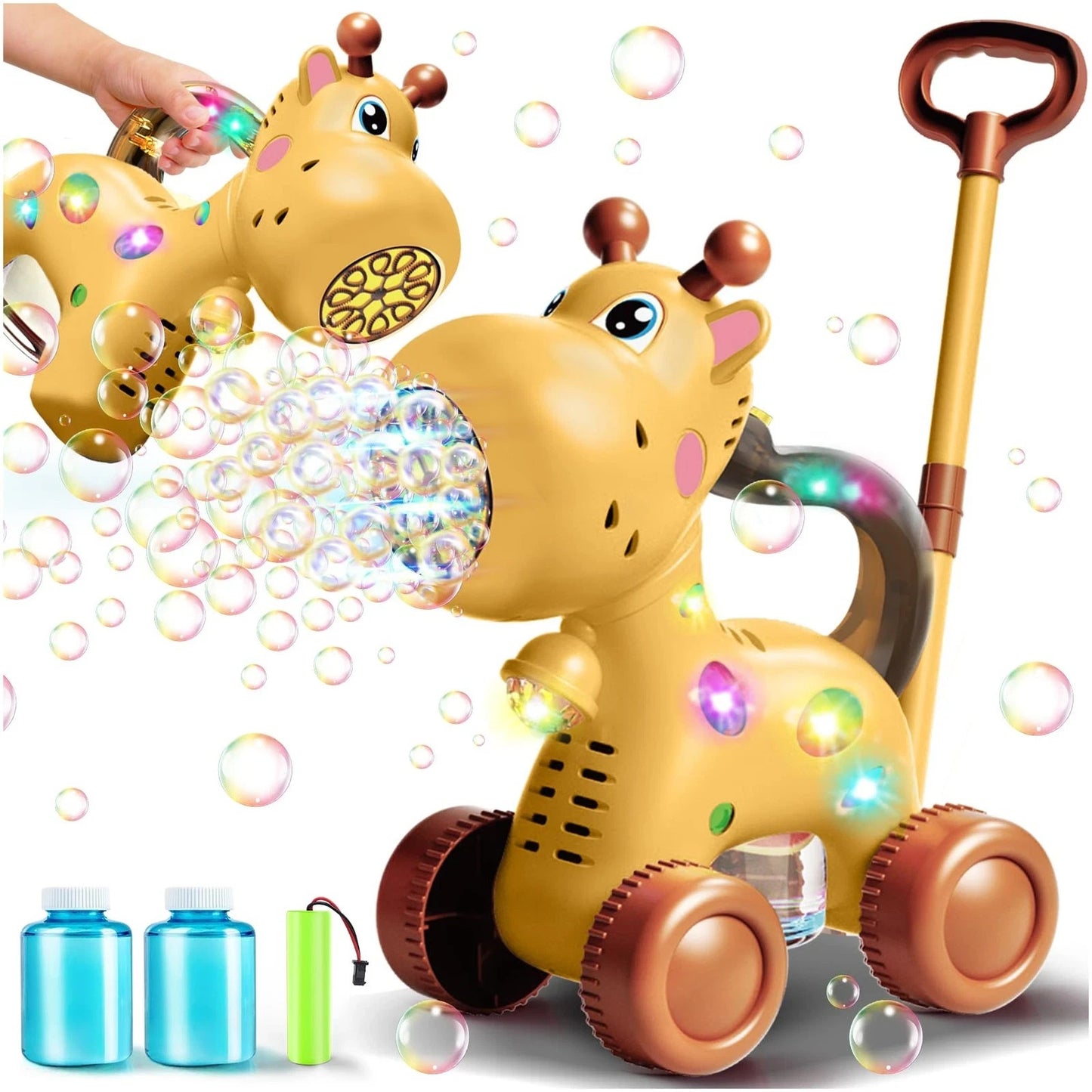 Automatic Bubble Machine Toddler Toy: Giraffe Bubble Toy Rechargeable