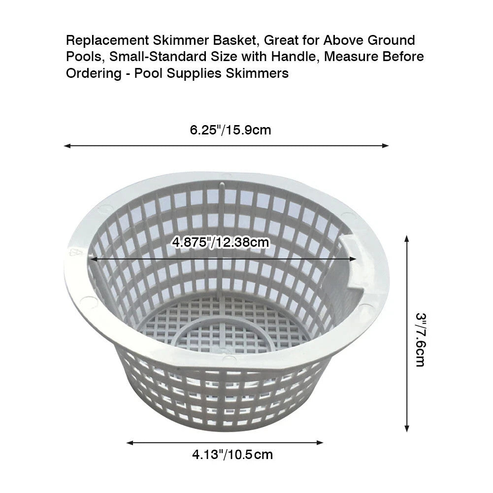 US Pool Supply Pool Skimmer Replacement basket with Handle 2 pack