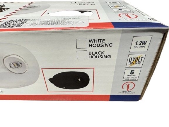 Lithonia Lighting ELM2L UVOLT LTP SDRT M12 Quantum LED Emergency Light, Self Dia