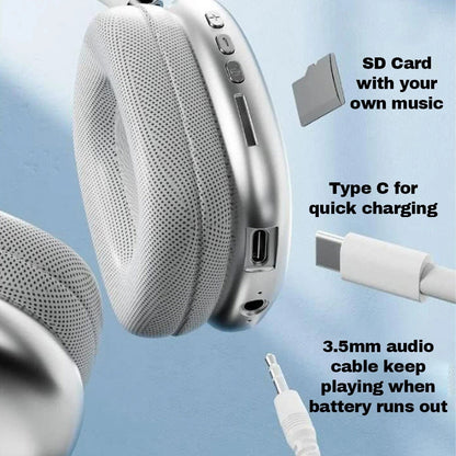 Wireless Bluetooth Headphones Headset Stereo Over-Ear Earphones Noise Cancelling