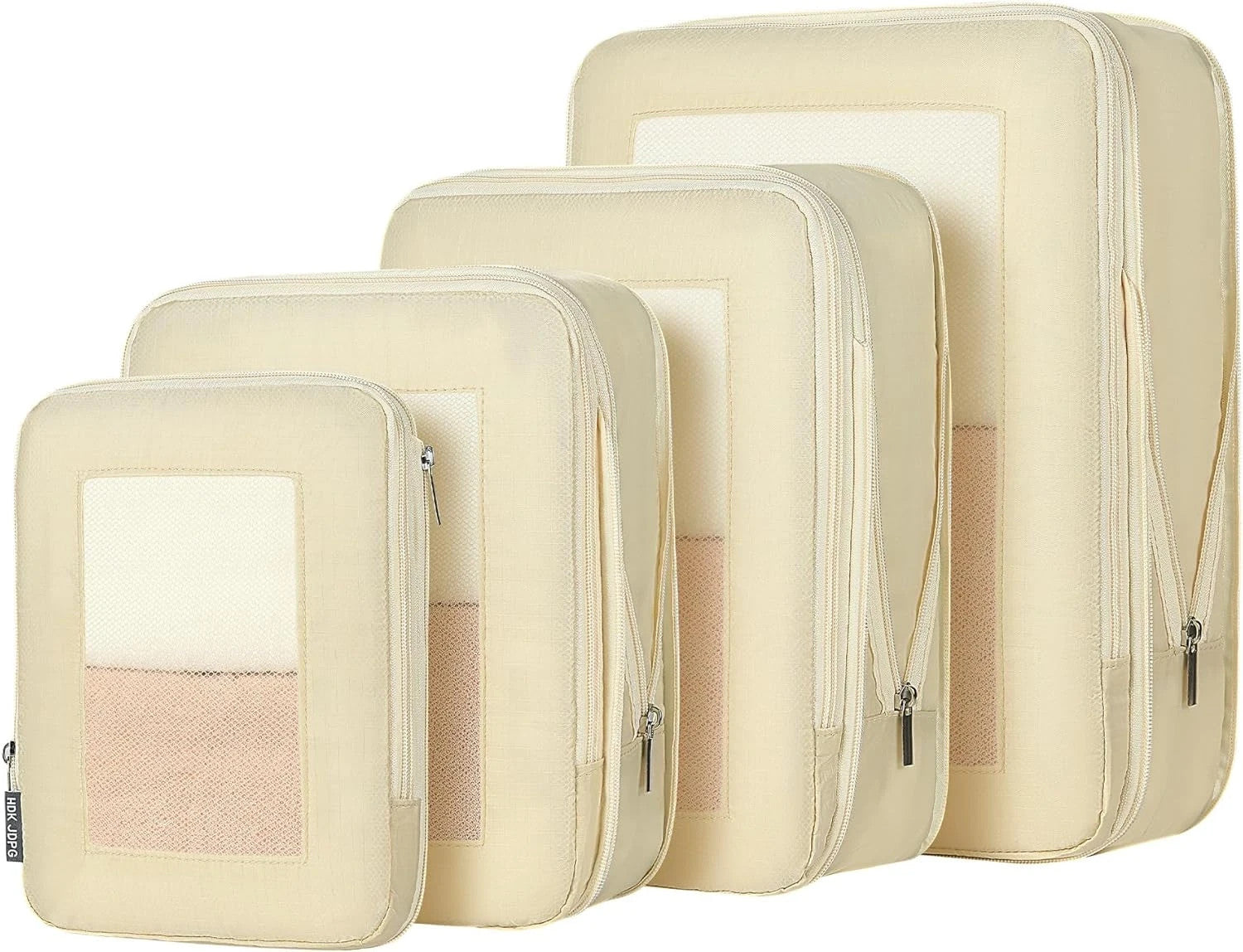 4 Pack Ultralight Compression Packing Cubes Travel for Suitcases