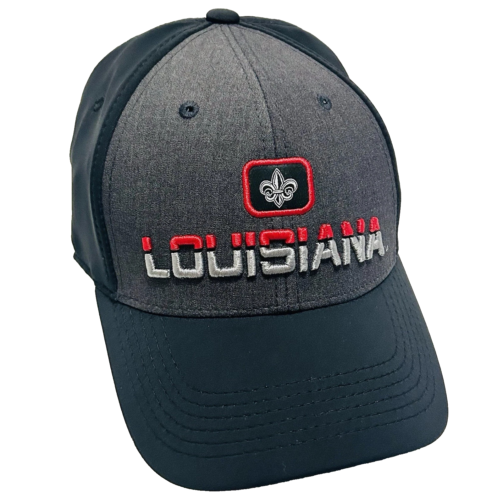 Top of the World Louisiana Lafayette Ragin' Cajuns One Fit Stretch Hat Black