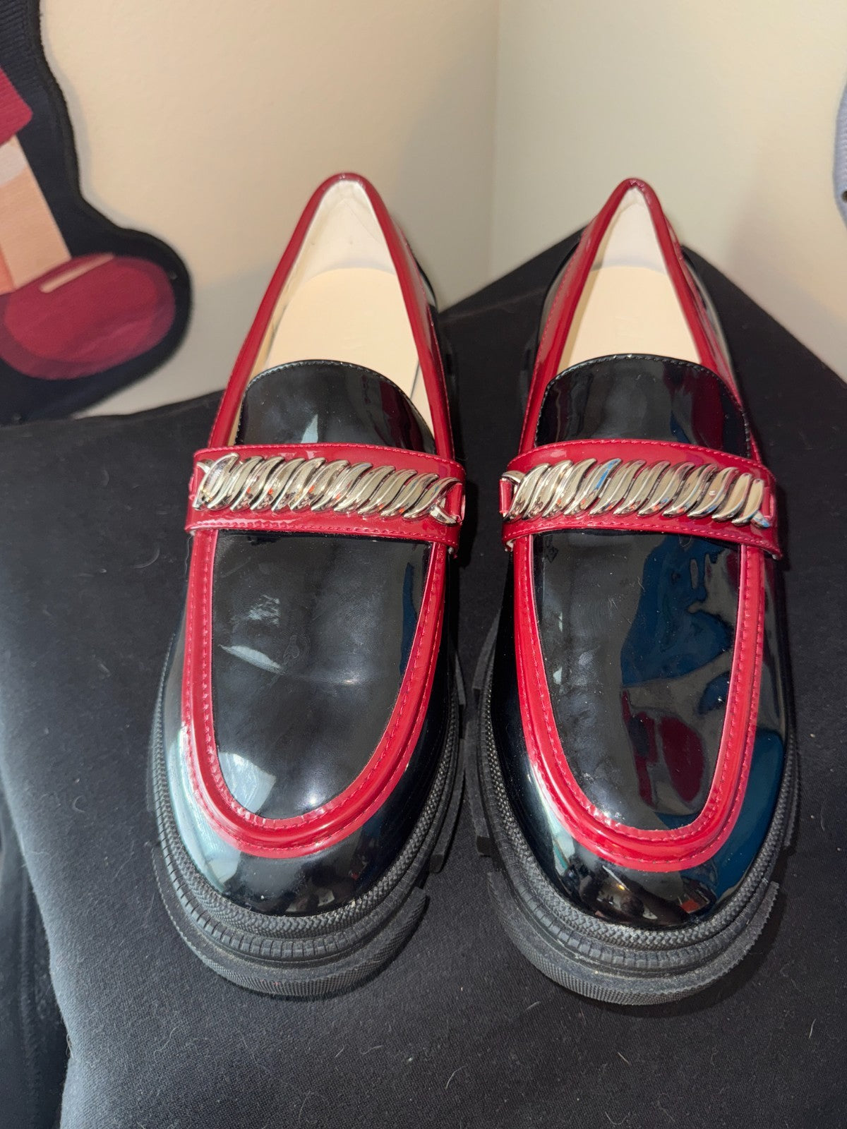 New Zaynsia  Platform Women's Loafer Patent Leather Chunky Loafer 9.5W