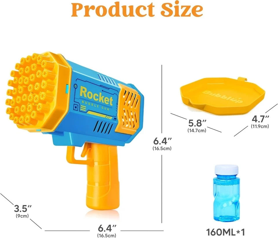 40 Hole Bazooka Bubble Gun Rocket Launcher Bubble Machine Kid Toys Outdoor Play