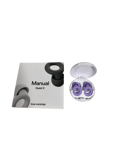 Loop Quiet 2 Ear Plugs Ultra-Comfy Reusable Noise-Reducing, Sleep, Deep Focus