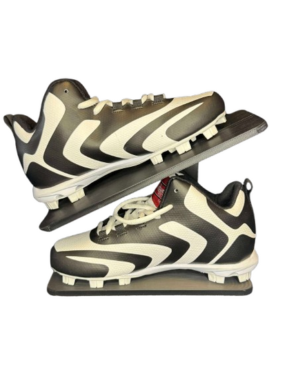 Rawlings Youth Rookie Mid Baseball Cleats 179261 Black White Youth Size 4