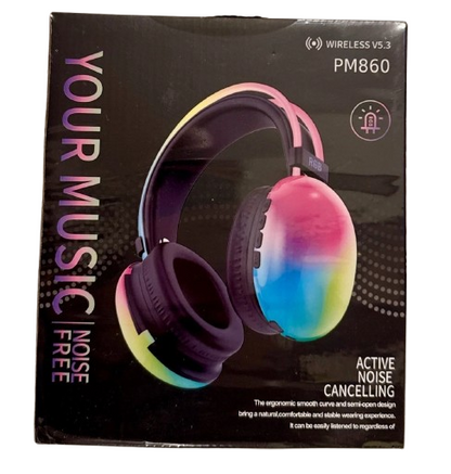 Factory Sealed Active Noise Cancelling Bluetooth Headphones PM860 Over-Ear