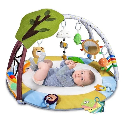 BRAND NEW Baby Play Gym Mat & Overhead Toys Forest Paradise Theme