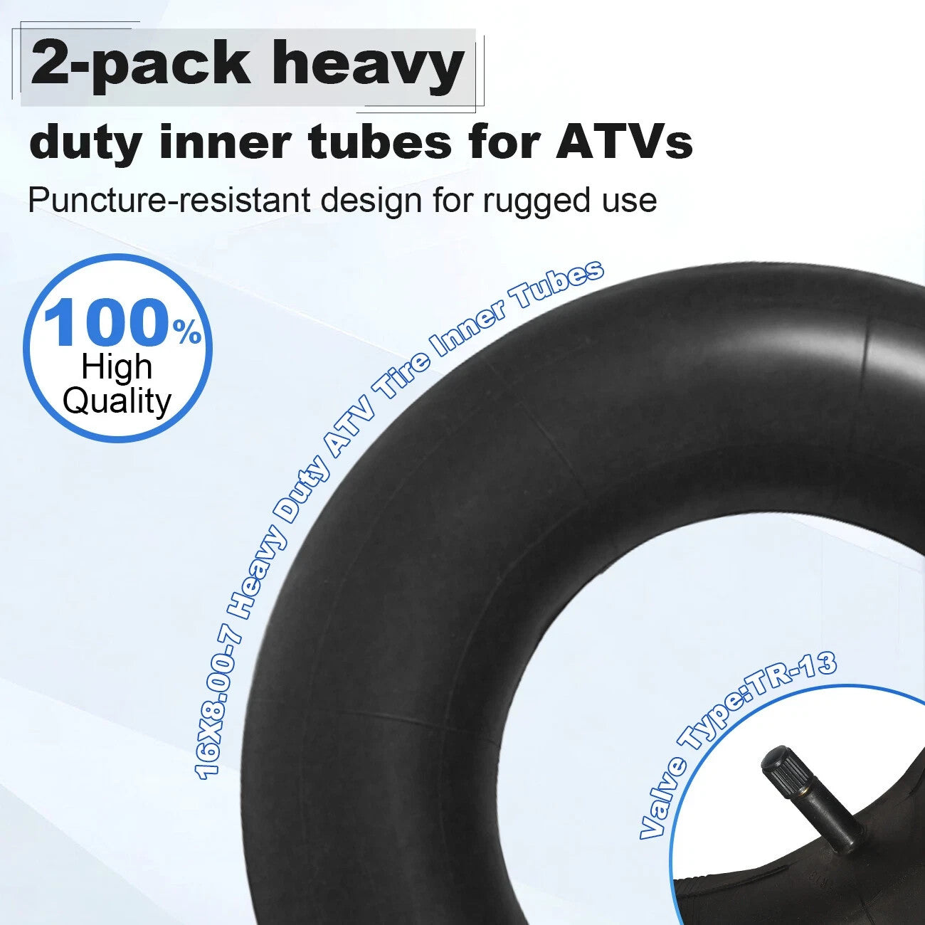 2 Heavy Duty 4.10 / 3.50-4 Inner Tube TR87 Valve 4.10-4 11X4.00-4 3.50-4 Tires