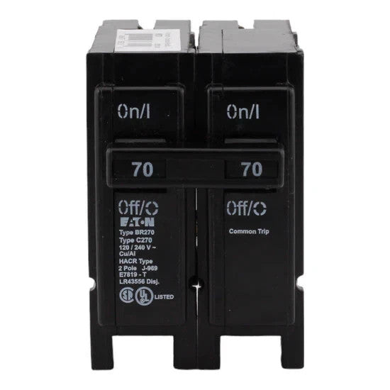 EATON BR270 70 Amp 2 Pole 120/240V TYPE BR Circuit Breaker