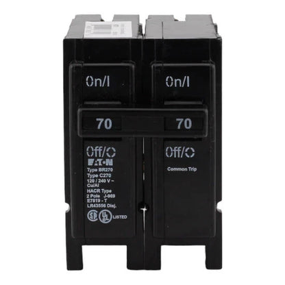 EATON BR270 70 Amp 2 Pole 120/240V TYPE BR Circuit Breaker
