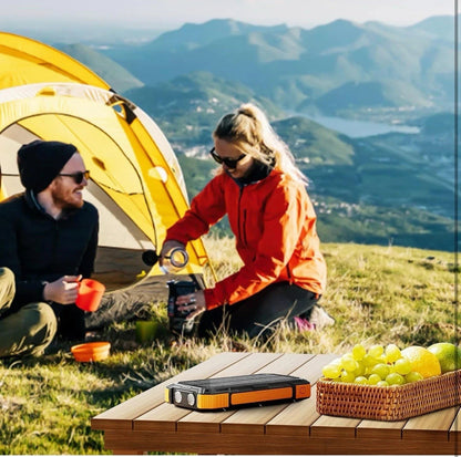 Wongkuo Solar Charger Power Bank - 49800mAh, with Built-In Charging Cords