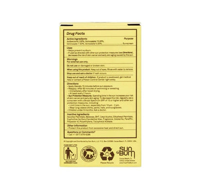 Sun Bum SPF 30 Premium Sunscreen Face Stick, Water Resistant Exp 12/25