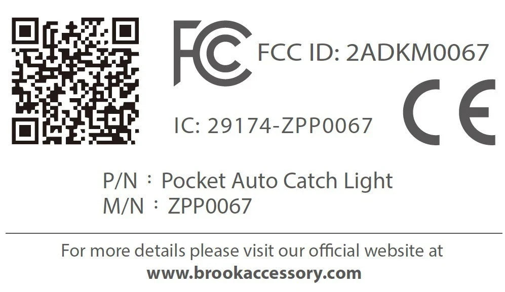 Brook Portable Auto Catch Light - Dual Accounts, Smallest Pocket Monster Pendant