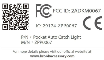 Brook Portable Auto Catch Light - Dual Accounts, Smallest Pocket Monster Pendant