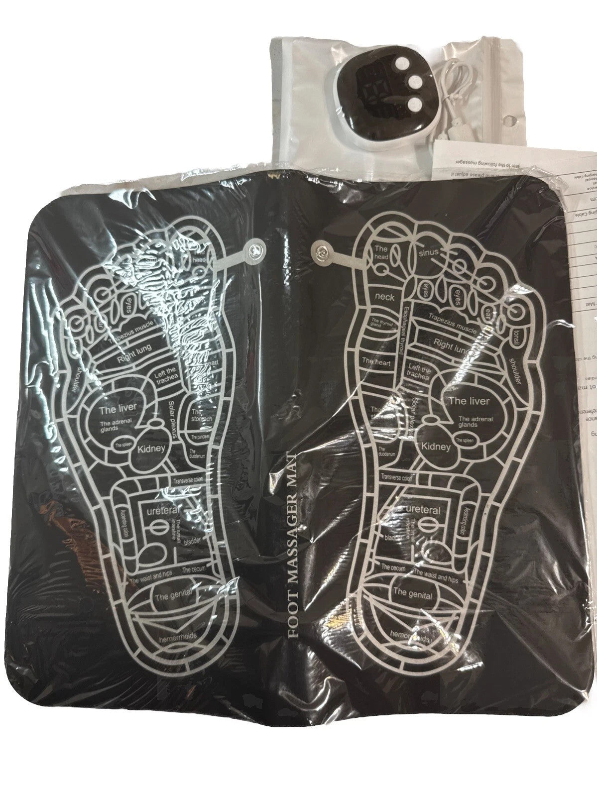 NewFoot Massager Mat Relax Boost Circulation 19 Levels Electric Stimulation