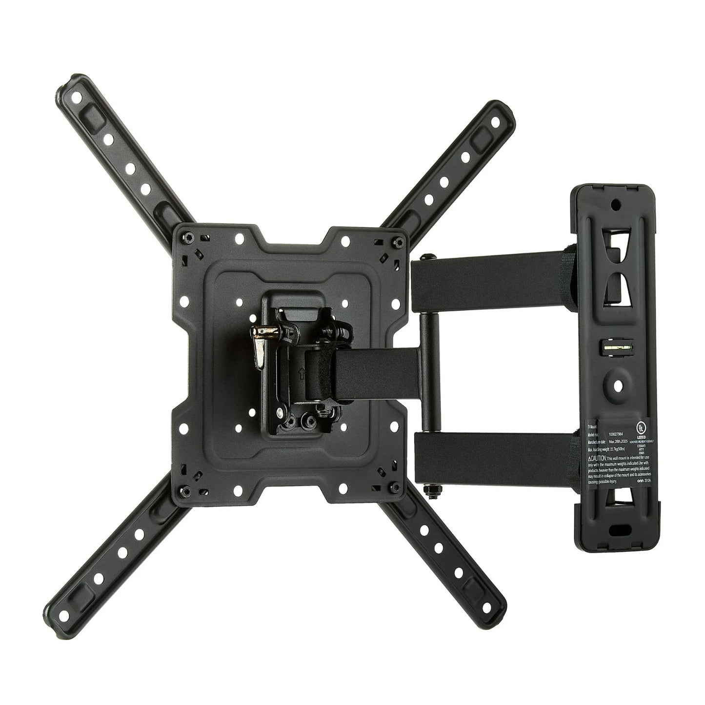 Hang Onn Full Motion TV Wall Mount 19"-50" w/90° Swivel and 15° Tilt