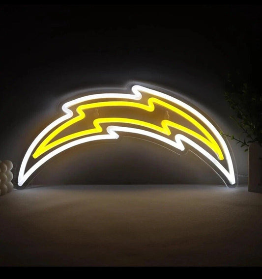 16"x9" Los Angeles Chargers LA Sport LED Neon Sign With Dimmer USB Powered Light