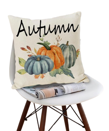 2 pack Fall Autumn Couch Throw Pillow Covers,  18x18, Thanksgiving, Seasonal