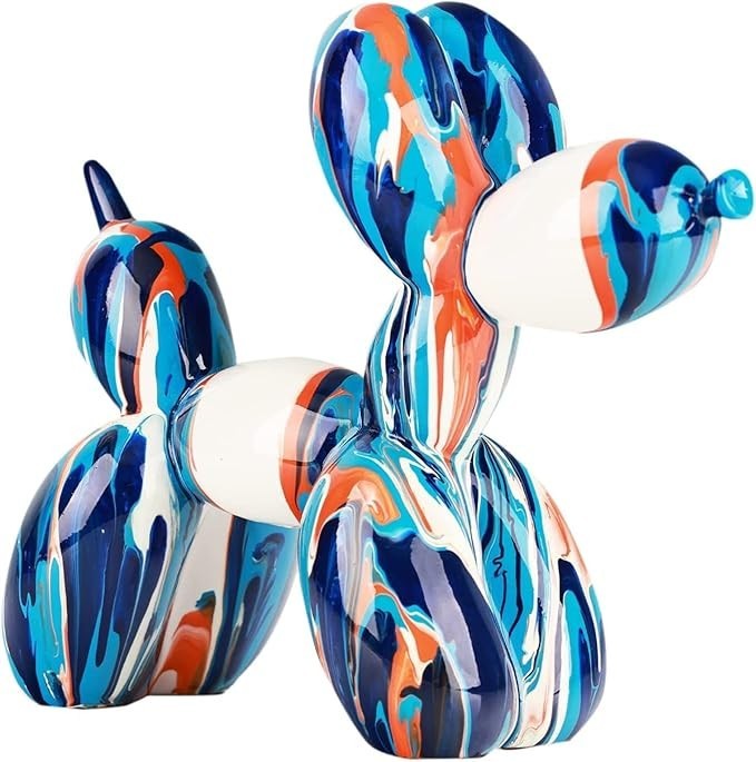 Balloon Dog Animal Art Sculpture, Abstract Balloon Sculpture, Graffiti Balloon