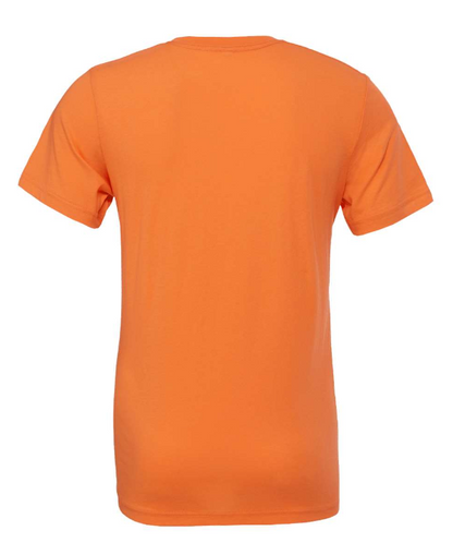 Bella + Canvas Burnt Orange Jersey Tee (3001) of Naughty Ghost for Halloween