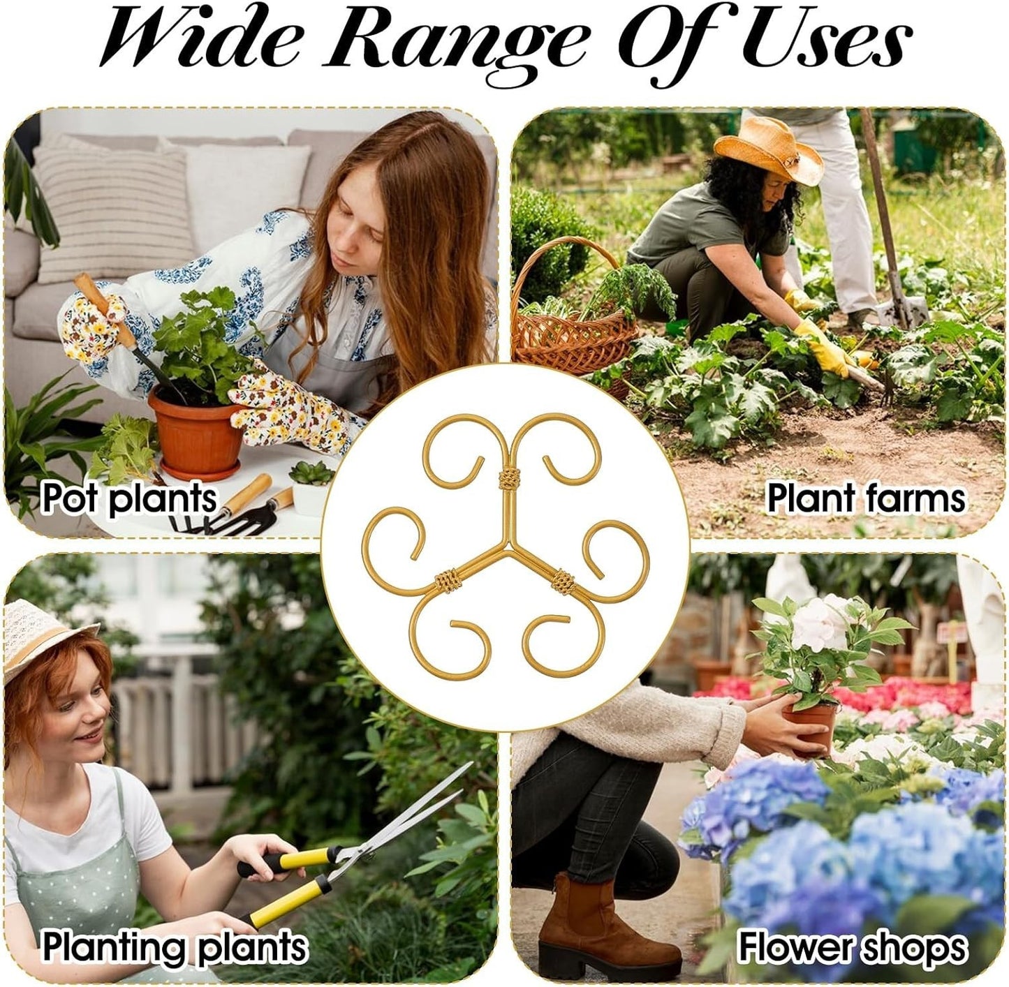 4 Pcs Stem Supports for Indoor Plants Plant Accessories Indoor Plant Stabilizer