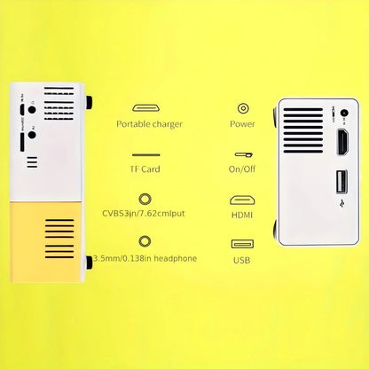Mini Portable Projector – Compact LED Home Theater Projector