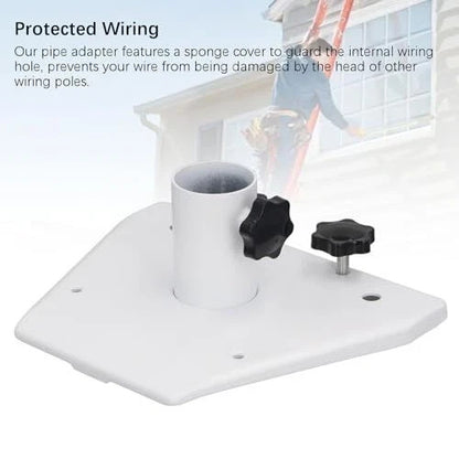 Starlink Gen 3 Mount Pipe Adapter, Starlink V3 Mount Plate Roof Mount, Black