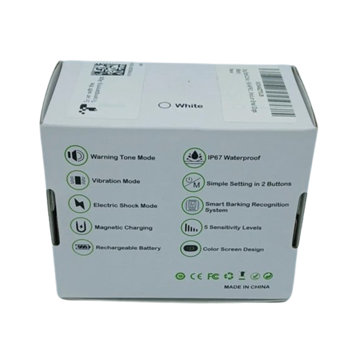 FAFAFROG Dog Bark Collar, Rechargeable Smart Collar, Barking Training S/M BLACK