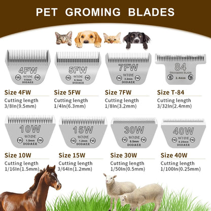 T84 Pet Dog Grooming Detachable Blades,Compatible with Andis,Oster A5,Wahl KM10